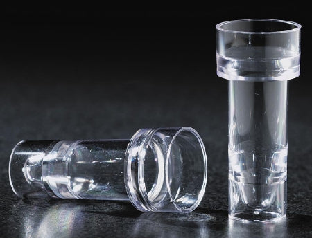 Globe Scientific Sample Cup Clear, Polystyrene, 3 mL, 17 X 38 mm, Without Closure, NonSterile - 110911C