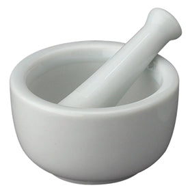 Health Care Logistics Mortar and Pestle Hand Operated White - 3404