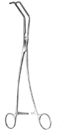 Miltex - Vascular Clamp DeBakey-Satinsky 9-3/4 Inch Length German Stainless Steel - 24-2120