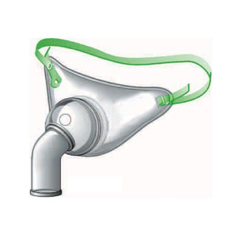 Dynarex Aerosol Trach Mask Collar Style Adult User One Size Fits Most Adjustable Neck Strap - 5501