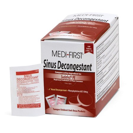 Medi-First - Sinus Relief 10 mg Strength Tablet 100 per Box - 80933