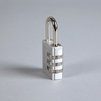 Health Care Logistics Master Combination Padlock Silver Chrome Plated Steel - 1362