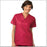 Fashion Seal Uniforms - Scrub Shirt Medium Cranberry 3 Pockets Short Set-In Sleeve Unisex - 7881-M