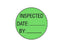 Shamrock Scientific Pre-Printed Label Advisory Label INSPECTED / DATE: _____ / BY: _____ Green 1 Inch - E-15-3
