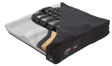 Crown Therapeutics ROHO Hybrid Elite Seat Cushion 18 W X 16 D X 4 H Inch Neoprene Rubber / Foam - 1RHY1816C