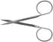 BR Surgical - Tenotomy Scissors Stevens 3-3/4 Inch Length Surgical Grade Stainless Steel NonSterile Ribbon Style Finger Ring Handle Curved Sharp Tip / Sharp Tip - BR08-36509