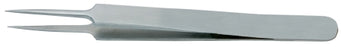 BR Surgical BR Surgical Tissue Forceps Jeweler 4-3/8 Inch Surgical Grade Stainless Steel NonSterile NonLocking Thumb Handle Straight No. 5 Tips - BR10-33105