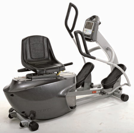 REX - Recumbent Elliptical 191 Resistance Levels 73 X 28 X 55 Inch Black / Gray - Kerma Medical Products - REX7001INT