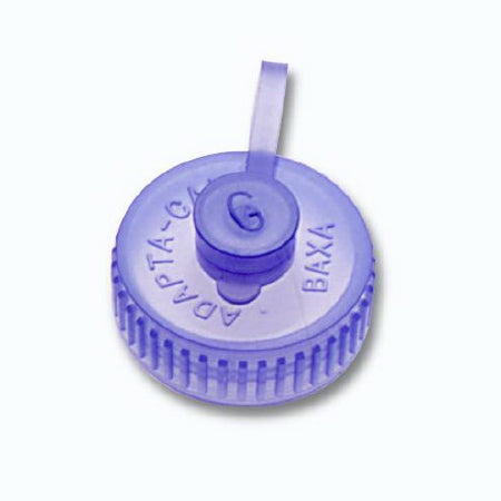 Baxter Bottle Adapter 38 mm Short Neck, Threaded, Tethered and Re-closable Cap - H9385109