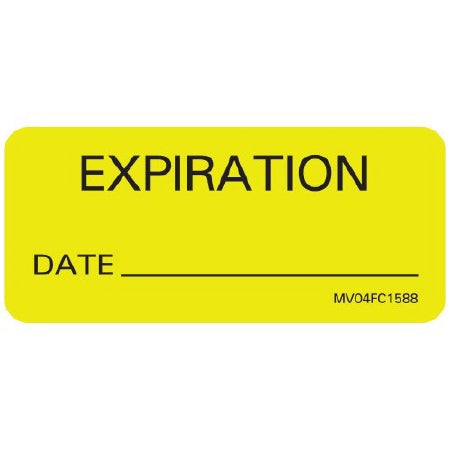 MedVision - Pre-Printed Label Advisory Label Fluorescent Orange Paper PACEMAKER Black Patient Notification 1 X 2-1/4 Inch - MV04FO7211