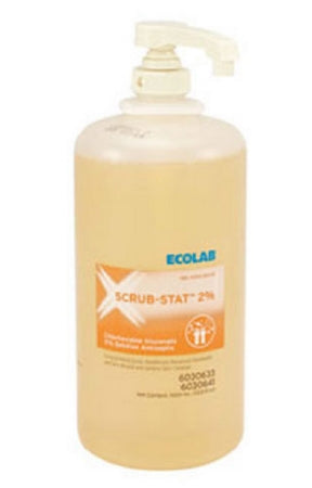 Ecolab Scrub-Stat Surgical Scrub 1200 mL Bottle 2% CHG (Chlorhexidine Gluconate) - 6082645