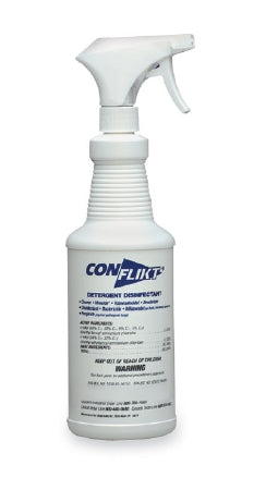 Fisher Scientific ConFlikt Surface Disinfectant Cleaner Quaternary Based Liquid 32 oz. Bottle Fresh Scent - 435534