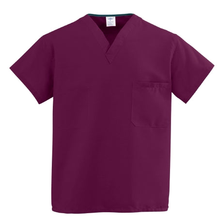 ComfortEase - Scrub Shirt X-Small Black 1 Pocket Short Sleeve Unisex - 910DKWXS-CM