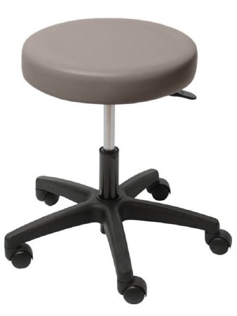 UMF Medical - Ultra Comfort Stool Air Spring Height Adjustment 2 Inch Twin Wheel Carpet Casters Gun Metal - 6749