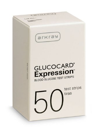 Arkray USA Glucocard Expression Blood Glucose Test Strip 50 Test Strips per Box - 570050