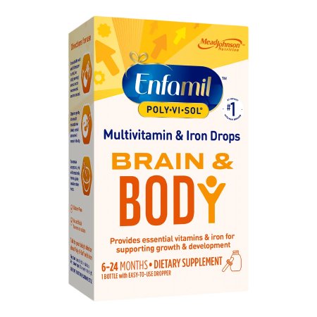 Poly·Vi·Sol with Iron - Pediatric Multivitamin Supplement Vitamin A 1500 IU Strength Oral Drops 1.67 oz. - 00087040501