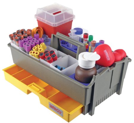 Flexi-Phleb - Phlebotomy Tray 5 Accessory Bins, 9 W X 6 D X 14 H Inch - 48710