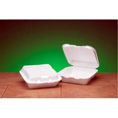 Lagasse Genpak Carryout Container White Disposable Styrofoam 8-1/4 Inch Diameter - GNPSN240