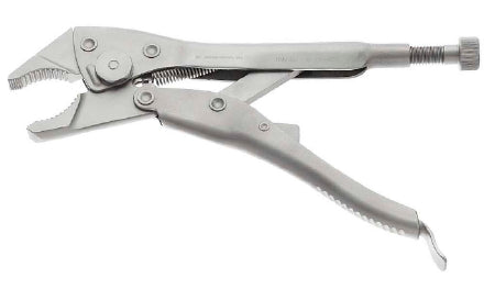 Teleflex Medical KMedic Locking Pliers 6-3/4 Inch Stainless Steel Heavy Duty Serrated Jaws 7 mm Wide - KM48600