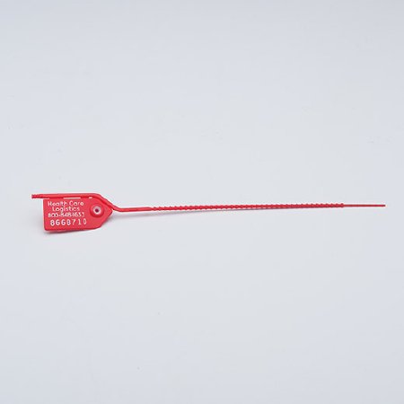 Health Care Logistics - Draw-Tight Seal Write On Red Nylon 7-7/8 Inch - 7951