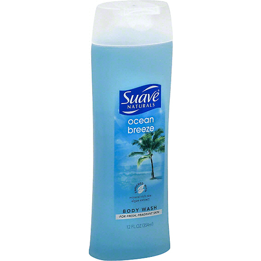 Suave - Body Wash Liquid 15 oz. Bottle Ocean Breeze Scent - 07940083500