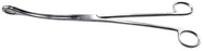 BR Surgical BR Surgical Uterine Polyp Forceps Kelly 12-3/4 Inch Surgical Grade Stainless Steel NonSterile NonLocking Finger Ring Handle Curved Serrated Fenestrated Round Tips - BR70-54332
