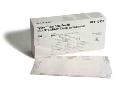 J & J Healthcare Systems Tyvek Sterilization Pouch Gas Plasma 6 X 12-1/2 Inch Transparent / White Heat Seal - 12532