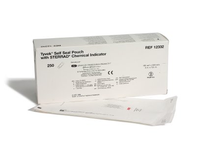 J & J Healthcare Systems Tyvek Sterilization Pouch Gas Plasma 6 X 12-1/2 Inch Transparent / White Self Seal - 12332