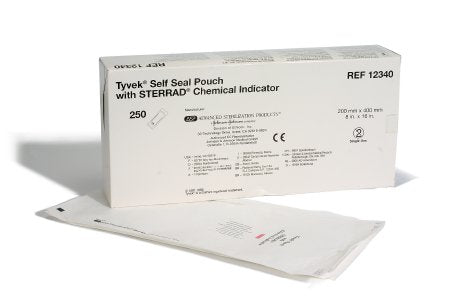 J & J Healthcare Systems Tyvek Sterilization Pouch Gas Plasma 8 X 16 Inch Transparent / White Self Seal - 12340