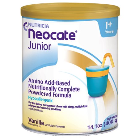 Nutricia North America Neocate Junior with Prebiotics Pediatric Oral Supplement / Tube Feeding Formula Vanilla Flavor 14.1 oz. Can Powder - 60627