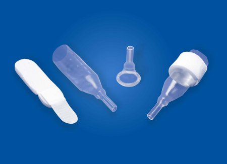 Natural - Male External Catheter Non-Adhesive Reusable Strap Silicone Medium - 38302