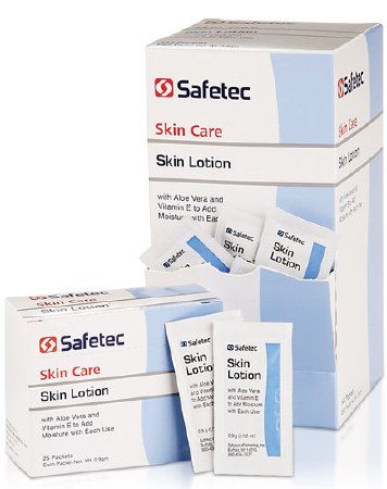Safetec of America Safetec Hand and Body Moisturizer 0.9 Gram Individual Packet Scented Lotion - 53505
