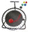CanDo - Medicine Ball and Rebounder Set 5 Piece Set with Round Rebounder and Storage Rack 2 lbs. / 4 lbs. / 7 lbs. / 11 lbs. / 15 lbs. - 10-3135