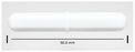 Fisher Scientific Fisherbrand Octagon Spinbar Magnetic Stirring Bar 0.31 X 2 Inch, 0.31 Inch dia, White, Octagonal Shape, Autoclavable, FDA, USP Class VI, ISO 9001:2008 Certification - 1451361