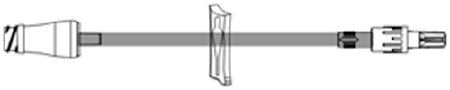 ICU Medical Extension Set 9 Inch Tubing 1 Port 0.85 mL Priming Volume DEHP-Free - B33336