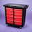 Health Care Logistics - Utility Cart 32.625 X 19.937 X 33.5 Inch Black / Red - 17935