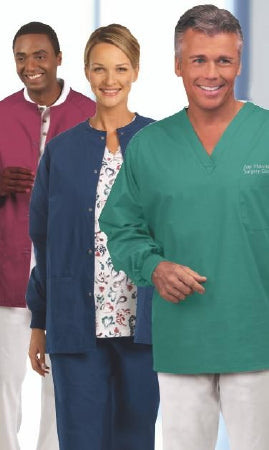 Fashion Seal Uniforms - Warm-Up Jacket Teal Medium Hip Length Reusable - 6712-M