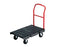 Rubbermaid - Platform Truck 2 Fixed / 2 Swivel Casters 500 lbs. Metal Handle Duramold Resin / Metal - RCP4403BLA