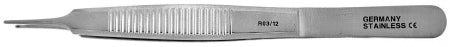 BR Surgical BR Surgical Tissue Forceps Lester 3-1/2 Inch Surgical Grade Stainless Steel NonSterile NonLocking Thumb Handle Straight 1 X 2 Teeth - BR43-05409
