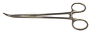 BR Surgical BR Surgical Tonsil Forceps Sawtell 7-1/2 Inch Surgical Grade Stainless Steel NonSterile Ratchet Lock Finger Ring Handle Curved Serrated Tips - BR50-18119
