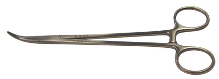 BR Surgical - Tonsil Forceps Sawtell 7-1/2 Inch Length Surgical Grade Stainless Steel NonSterile Ratchet Lock Finger Ring Handle Curved Serrated Tips - BR50-18119