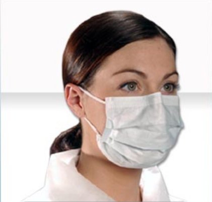 Critical Cover CoolOne - Procedure Mask Pleated Earloops One Size Fits Most Blue NonSterile ASTM Level 1 Adult - BL 6055