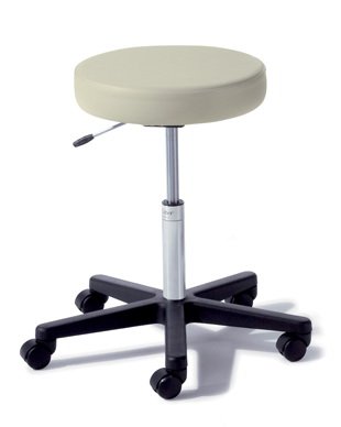 Midmark Ritter 272 Value Series Air Lift Exam Stool Backless Pneumatic Height Adjustment 5 Casters Black - 272-003-857
