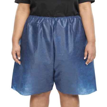 MediShorts - Exam Shorts 2X-Large / 3X-Large Navy Blue Nonwoven Adult Disposable - 62380