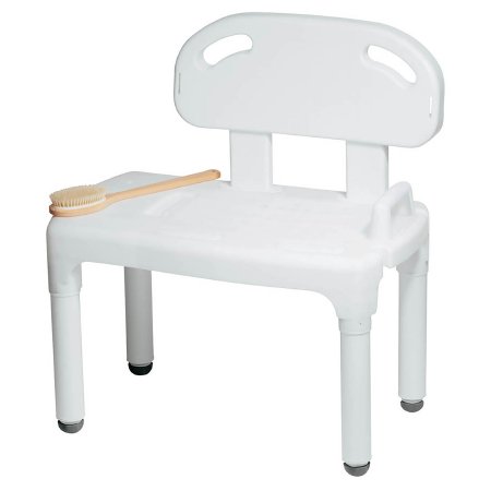 Carex - Bath Transfer Bench Without Arms 17-1/2 to 22-1/2 Inch Seat Height 400 lbs. Weight Capacity - FGB170C0 0000