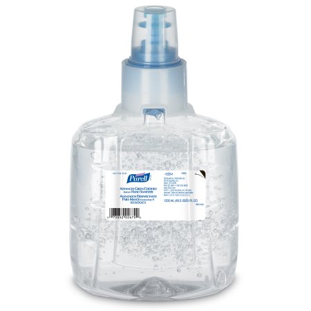 GOJO Purell Advanced Hand Sanitizer 1,200 mL Ethyl Alcohol Gel Dispenser Refill Bottle - 5456-04