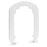 TRUE FIT - Wall Plate White, Universal Backplate Hole Pattern - 1990-WHT-12
