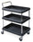 Intermetro Industries - Deep Ledge Utility Cart 21-1/2 X 33-1/4 X 33-3/4 Inch Blue - BC2030-2DMB