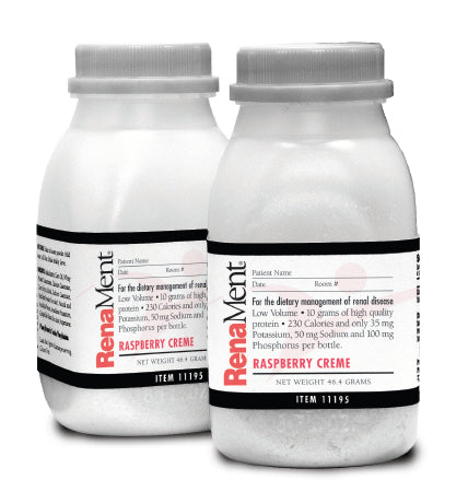 Medtrition/National Nutrition RenaMent Oral Supplement Raspberry Cream Flavor 4 oz. Bottle Ready to Use - 11195