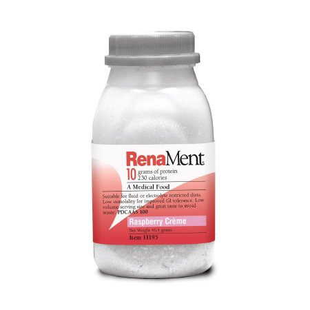 RenaMent - Oral Supplement / Tube Feeding Formula Raspberry Cream Flavor Ready to Use 4 oz. Bottle - 11195